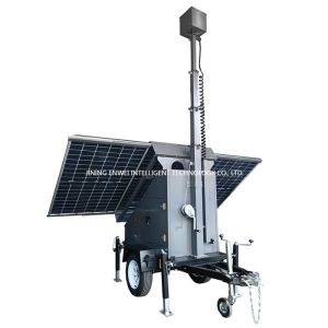 Buy cheap Video Recorder Surveillance Monitor Mobile Surveillance Trailer CCTV Camera Trailer For Security Company from wholesalers