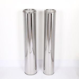 Buy cheap Slivery Insulated Wood Stove Chimney Pipe Construction Applied Seamless Welded from wholesalers