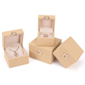 Buy cheap Custom Hot Stamping Logo Four-Leaf Clover PU Leather Jewelry Box for Customized Size Rings from wholesalers