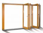 Buy cheap KLUK Aluminium Bifold Doors Laminated Glass Wood Grain For Patio from wholesalers