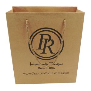 Cheap Recycled Custom Logo Printed Personalized Kraft Paper Bags With Handles