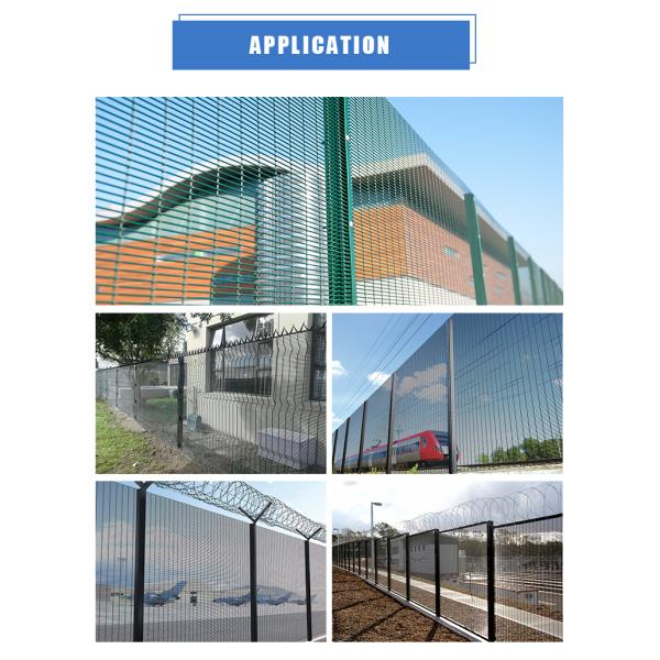Small mesh aperture clearvu 358 mesh fence