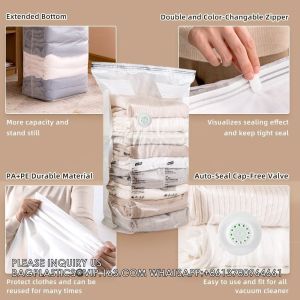 Big Size Space Saving Compressed Polyester Vacuum Storage Bags Combo 12 Pack