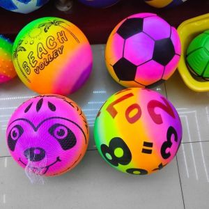 Buy cheap Adult Play and Fun Bouncing 9 Inch PVC Beach Ball with Novelty Rainbow Design from wholesalers