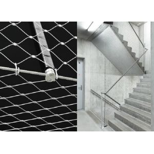Cutomized Flexible Balustrade Wire Rope Mesh 7x7