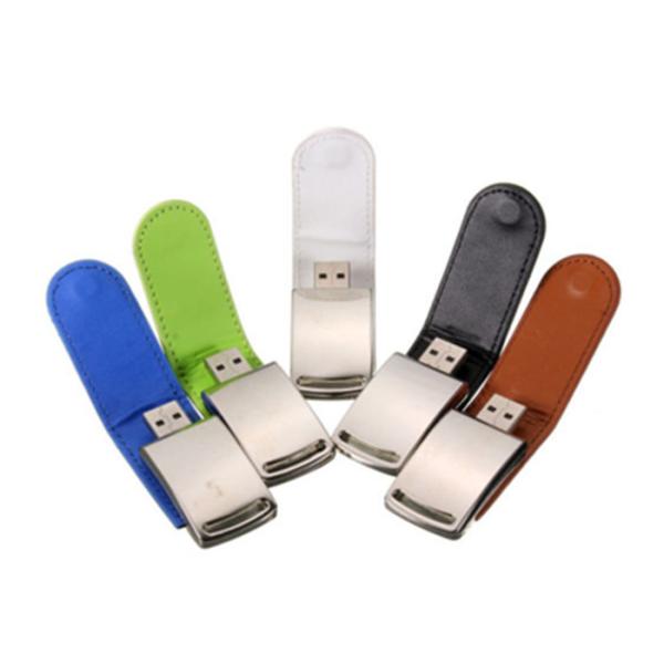 Quality OEM Leather USB Flash Pen Drive 4GB 8GB 16GB 32GB Pendrives with Custom Logo for sale