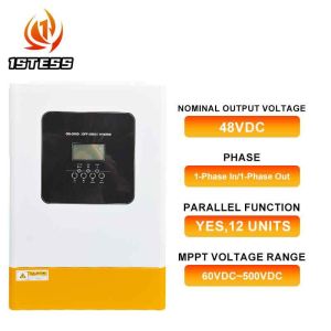 Buy cheap Hybrid Solar Inverter 5.5kW 48V Single Phase Pure Sine Wave with MPPT & WiFi Monitoring from wholesalers