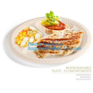 Eco Friendly Biodegradable Sugarcane Bagasse Plates Disposable,Sugarcane Bagasse