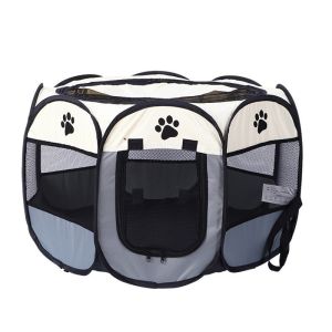 Buy cheap Amazon Hot Sale Pet Fence Tent Can Store Folding Dog Bed For Camping Cat Delivery Room Folding Octagonal Dog Cage from wholesalers