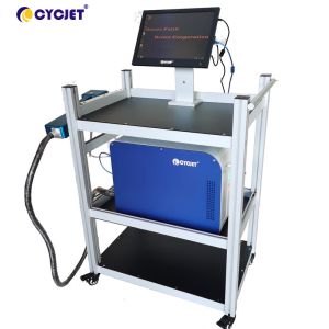 Buy cheap 100W Touch Screen Laser Coding And Marking Machine Electronic CYCJET Fiber Laser Engraver from wholesalers