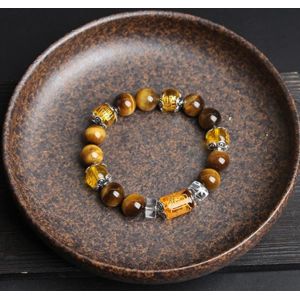 Buy cheap Adjustable Length Mystical Bracelet Fortune Prosperity Tiger Eye Bead Bracelet from wholesalers