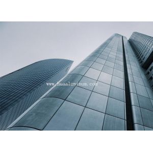 Buy cheap 1500x3050mm Curtain Wall Panel , Anti Scratch Metal Wall Cladding Sheets from wholesalers