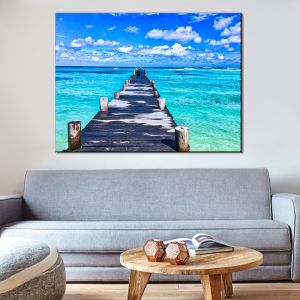 Handcrafted Multicolor Landscape Oil Painting On Canvas With Different Images