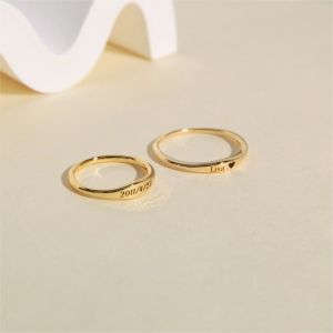 Buy cheap Engagement Stacking Rings in 925 Sterling Silver Personalized and Elegant Design from wholesalers