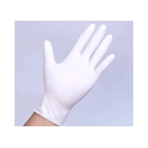Buy cheap White Latex Examination Gloves / Medical Treatment Disposable Latex Gloves product