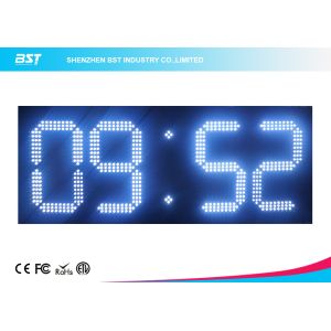 Buy cheap Custom 7 Segment White Led Digital Clock With Temperature Display from wholesalers