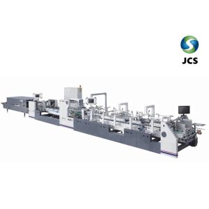 Quality 380v Carton Folding Gluing Machine With Plc Controller Frequency Conversion Type for sale Buy cheap 380v Carton Folding Gluing Machine With Plc Controller Frequency Conversion Type product
