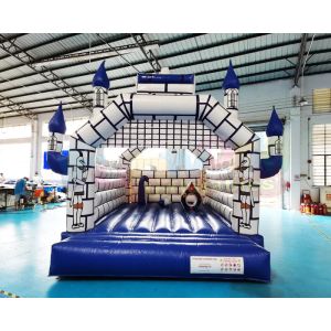 Buy cheap ODM Plato Inflatable Bounce Houses Digitial Printing Logo from wholesalers