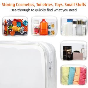 High quality Multi-functional durable clear waterproof toiletry bags cosmetic