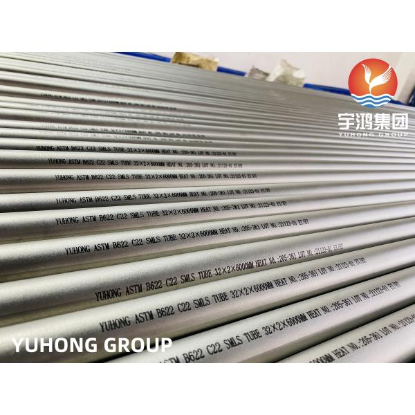 Quality ASTM B622 ALLOY C22 Nickel Alloy Steel Heat Exchanger Tube For Air Cooler for sale