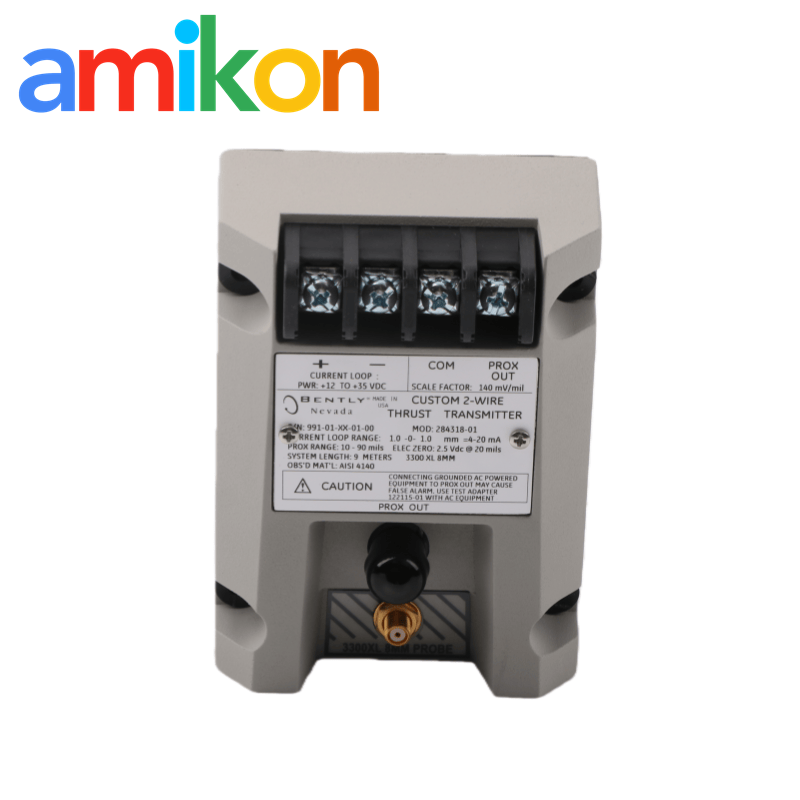 Bently Nevada 991-01-XX-01-01 MOD:284318-01 Thrust Transmitter with 4-20mA