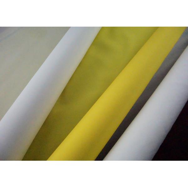 Quality Plain Weave Yellow White Mesh Screen , 110 Mesh Silk Screen Super Precision for sale