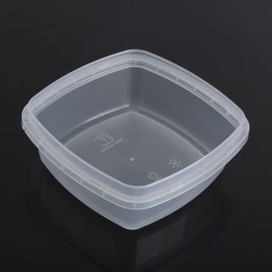 Food Preservation Microwavable Plastic Crisper 13*13*5cm