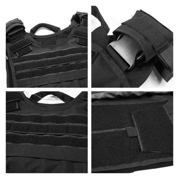 Black Bulletproof Protective Vest for Maximum Durability