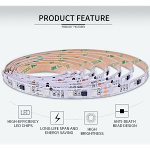 10MM pcb 48leds/m 9.6W 24VDC SMD 5050 LED Strip Light