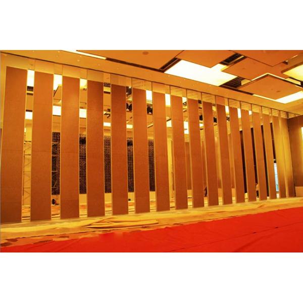 130mm Thickness Soundproof Paritition Wall Red Fabric Cushion Surface