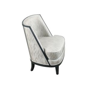 Buy cheap European Style Hotel Lobby Living Room leisure sofa by Walnut wood with fabric upholstered pad from wholesalers