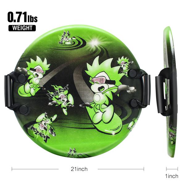 Winter Fun Foam Printing Snow Sled 21inch Item Size High Density PE Core Foam