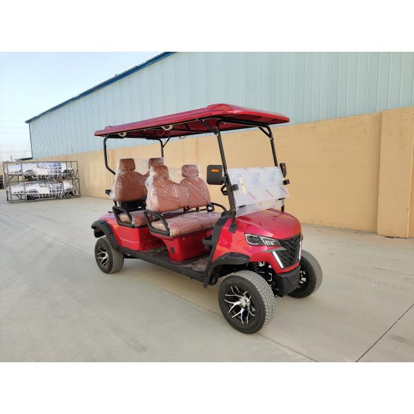 Quality Four Seater Luxury Gray Electric Golf Cart With High Horsepower 14-Inch Off-Road Tires For Various Scenes Such As Mountains And Beaches for sale