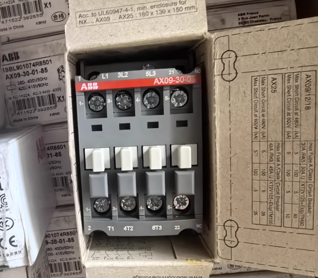 Buy cheap AX09-30-01-85 ABB Ac contactor Compact AC control solution Small and medium sized motors load control from wholesalers