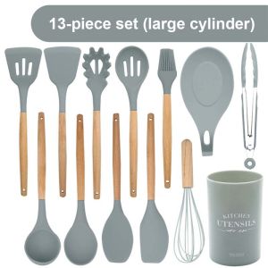 Buy cheap 13Pcs Non Stick Silicone Spatula Set With Wooden Handle from wholesalers