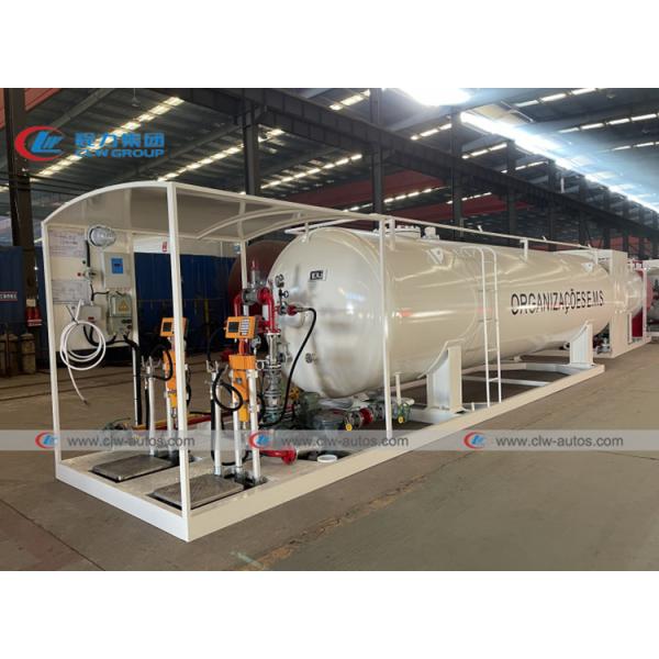 Quality ASME 20cbm 10MT Skid Mounted LPG Gas Refilling Plant for sale