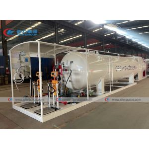 Buy cheap ASME 20cbm 10MT Skid Mounted LPG Gas Refilling Plant from wholesalers