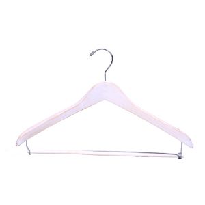Buy cheap Betterall Contoured Hotel Usage White Wooden Hangers from wholesalers