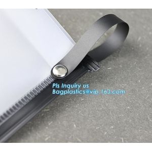 PVC slider zipper cosmetic makeup bag and pouch, Comfortable touching matt