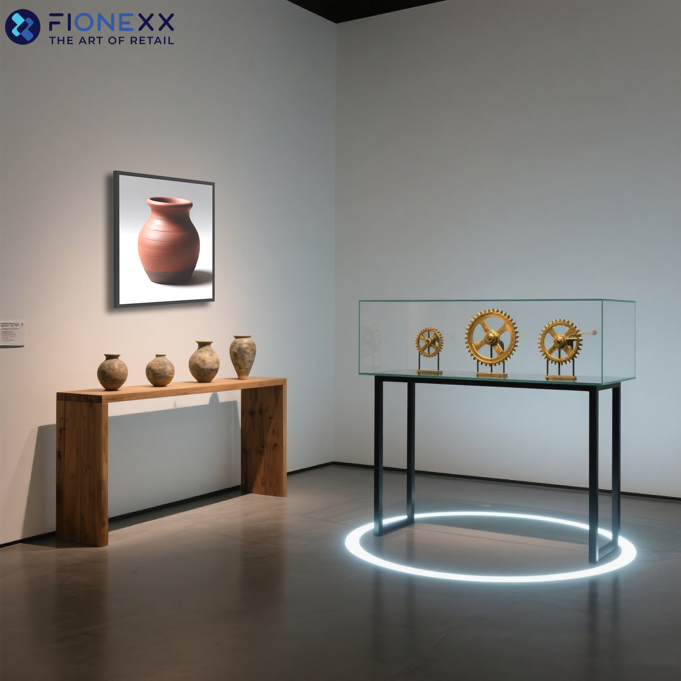 WiFi Digital Signage Wall Mount LCD Monitor 33.2 Inch 1:1 Square Screen