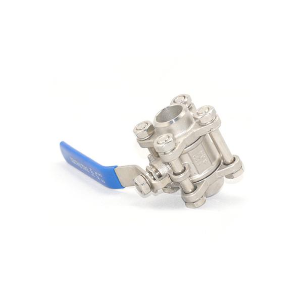 Durable High Pressure Stainless Steel Valves Three Piece Ball Valve Eco Friendly