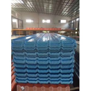 China Trapezoidal 1mm Plastic Roof Sheet Heat Insulation on sale