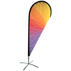 Buy cheap Washable Outdoor Teardrop Advertising Flags Double Sided Printing from wholesalers