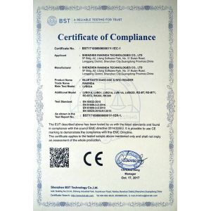 Shenzhen Rakinda Technology Development Co., Ltd. Certifications