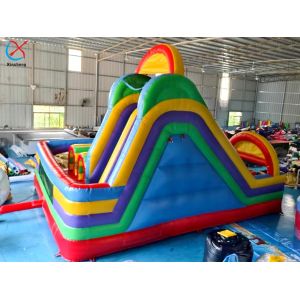 Buy cheap Factory Inflatble Colorful Bouncy House With Double Slides Combo Jumping Castle from wholesalers