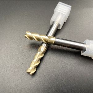 Buy cheap HRC55 Square Solid Carbide End Mills with Copper Coating from wholesalers