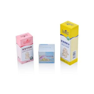 Buy cheap Babycare Cosmetic Packaging Boxes Gloss Lamination Tuck Top Gift Box from wholesalers