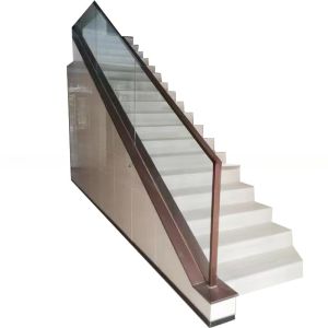 Buy cheap Custom Aluminum Tempered Glass Banister Railing Stair For Hotel from wholesalers