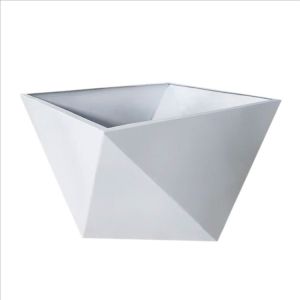 Buy cheap Small white irregular flower pots geometric modern planter from wholesalers