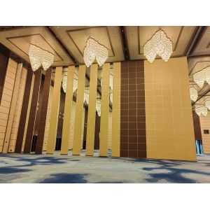 Buy cheap Meeting Room Wooden Acoustic Partition Wall Sliding Ceiling Panels Customized from wholesalers
